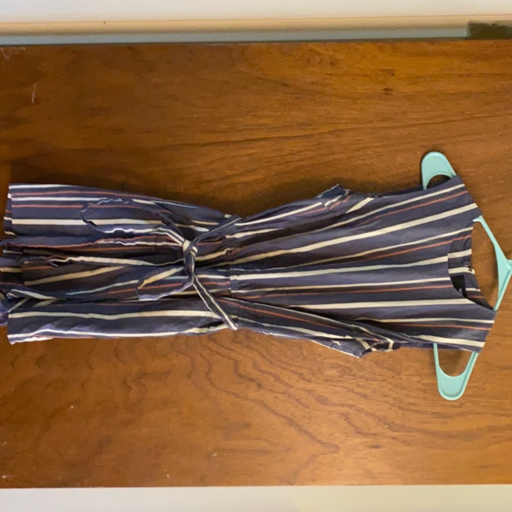 Purple Striped Romper